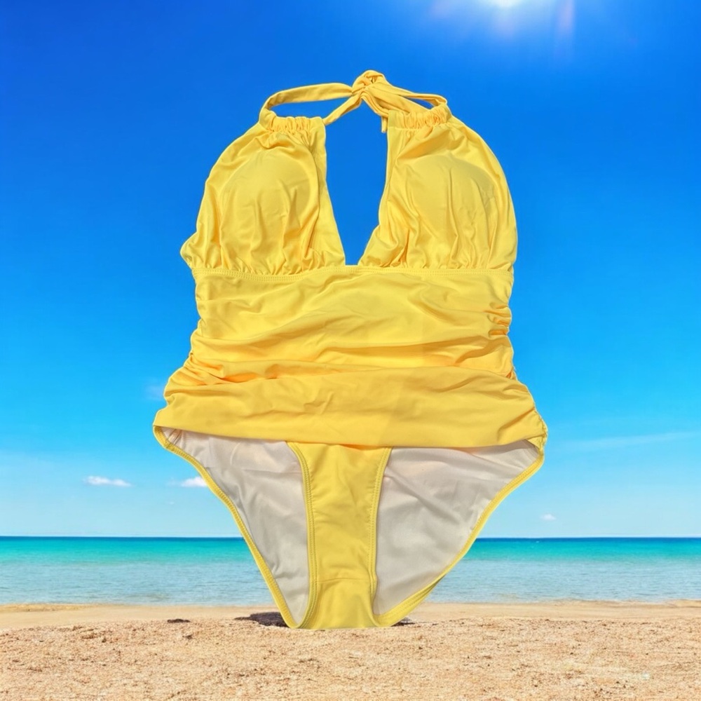 NWT Yellow One Piece Swimsuit